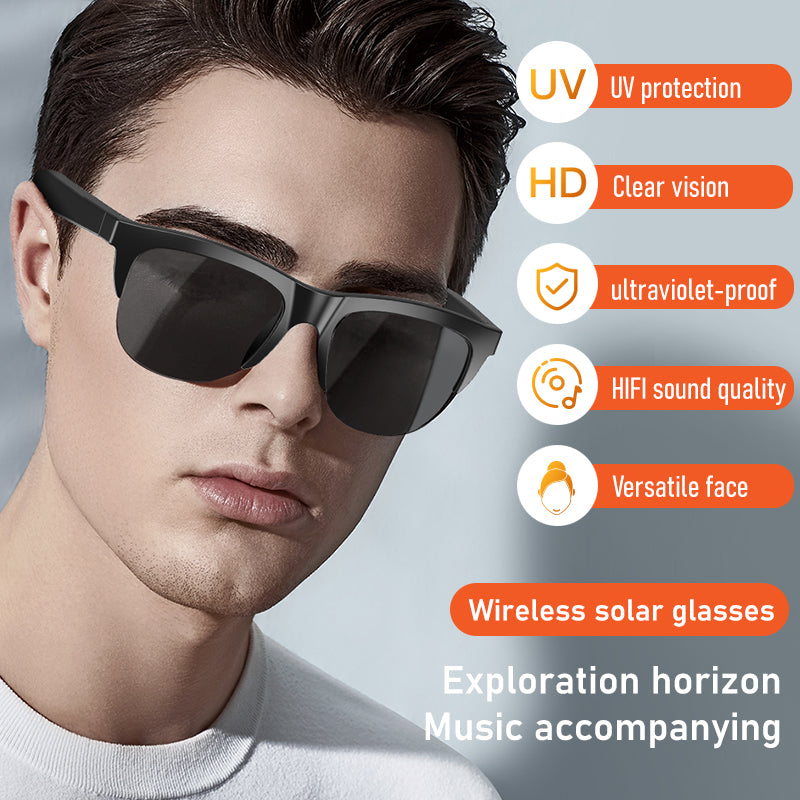 UV protection music sunglasses Wireless solar glasses Music Glass