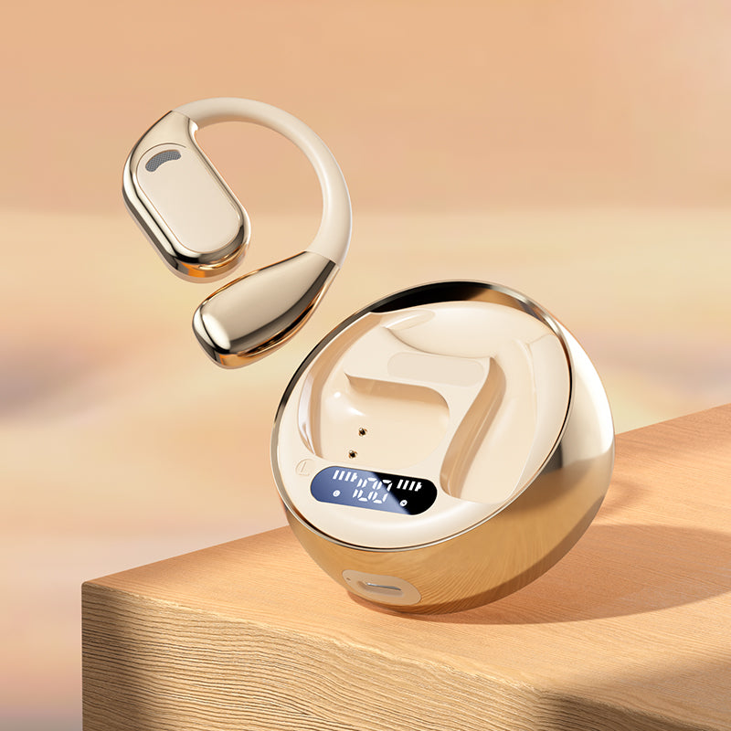 True Wireless Earbuds OWS Aluminum Alloy Waterproof Sports Over Earhooks Earphone Touch Control TWS Headphones OEM ODM