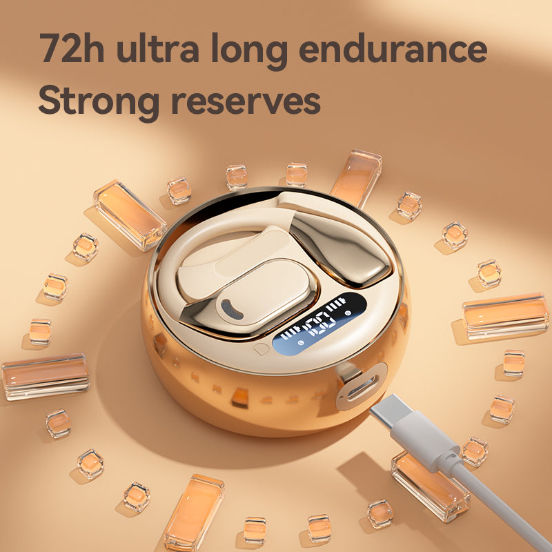 True Wireless Earbuds OWS Aluminum Alloy Waterproof Sports Over Earhooks Earphone Touch Control TWS Headphones OEM ODM